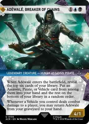 Magic: The Gathering - Universes Beyond: Assassin's Creed - Adewale, Breaker of Chains (Showcase) - Uncommon - Normal