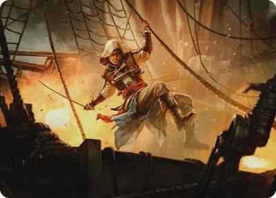 Magic: The Gathering - Art Series: Universes Beyond: Assassin's Creed - Edward Kenway Art Card - Special - Normal