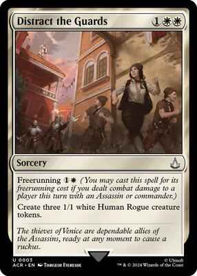 Magic: The Gathering - Universes Beyond: Assassin's Creed - Distract the Guards - Uncommon - Normal