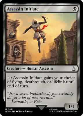 Magic: The Gathering - Universes Beyond: Assassin's Creed - Assassin Initiate - Uncommon - Normal