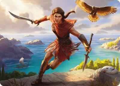 Magic: The Gathering - Art Series: Universes Beyond: Assassin's Creed - Kassandra, Eagle Bearer Art Card - Special - Normal
