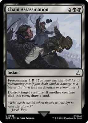 Magic: The Gathering - Universes Beyond: Assassin's Creed - Chain Assassination - Uncommon - Normal