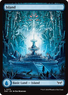 Magic: The Gathering - Duskmourn: House of Horror - Island (0273) - Full Art - Normal
