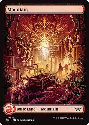 Magic: The Gathering - Duskmourn: House of Horror - Mountain (0275) - Full Art - Foil