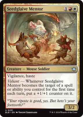 Magic: The Gathering - Bloomburrow - Seedglaive Mentor - Normal