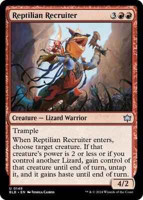 Magic: The Gathering - Bloomburrow - Reptilian Recruiter - Normal