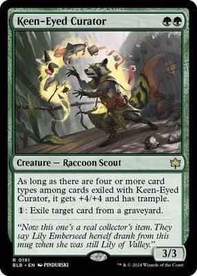 Magic: The Gathering - Bloomburrow - Keen-Eyed Curator - Normal