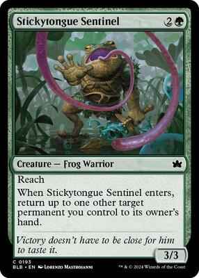 Magic: The Gathering - Bloomburrow - Stickytongue Sentinel - Normal