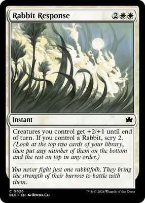 Magic: The Gathering - Bloomburrow - Rabbit Response - Normal