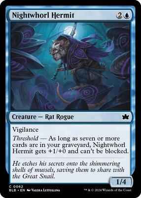 Magic: The Gathering - Bloomburrow - Nightwhorl Hermit - Normal