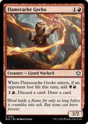 Magic: The Gathering - Bloomburrow - Flamecache Gecko - Normal