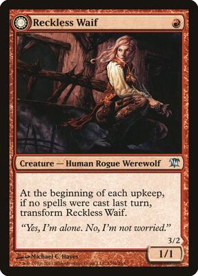 Magic: The Gathering - Innistrad - Reckless Waif - Normal - Anime Card Craze
