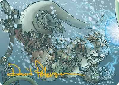 Magic: The Gathering - Art Series: Bloomburrow - Kitsa, Otterball Elite Art Card (Gold-Stamped Signature) - Normal