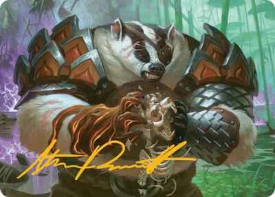 Magic: The Gathering - Art Series: Bloomburrow - Hugs, Grisly Guardian Art Card (Gold-Stamped Signature) - Normal
