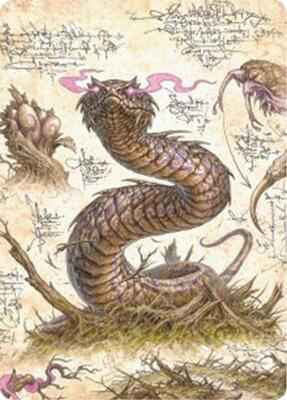 Magic: The Gathering - Art Series: Bloomburrow - Rottenmouth Viper Art Card - Normal
