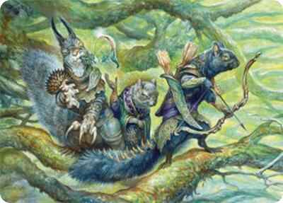 Magic: The Gathering - Art Series: Bloomburrow - The Odd Acorn Gang Art Card - Normal