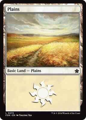 Magic: The Gathering - Foundations - Plains (0273) - Land