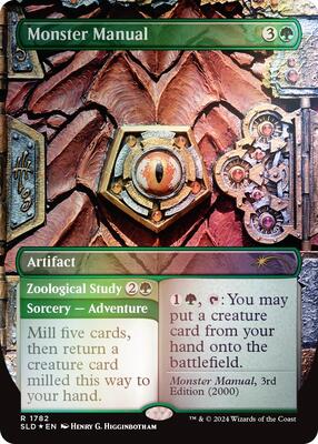 Magic: The Gathering - Secret Lair Drop Series - Monster Manual (Rainbow Foil) - Foil - Anime Card Craze