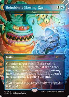 Magic: The Gathering - Secret Lair Drop Series - Beholder's Slowing Ray - Delay (Rainbow Foil) - Foil