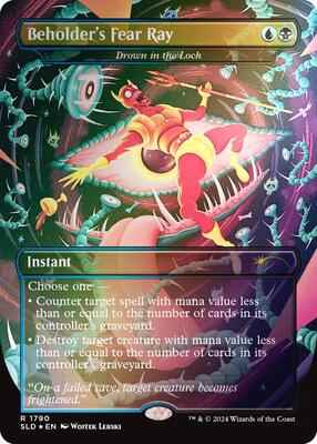 Magic: The Gathering - Secret Lair Drop Series - Beholder's Fear Ray - Drown in the Loch (Rainbow Foil) - Foil