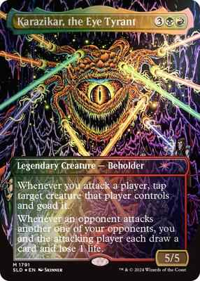 Magic: The Gathering - Secret Lair Drop Series - Karazikar, the Eye Tyrant (Rainbow Foil) - Foil