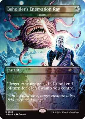 Magic: The Gathering - Secret Lair Drop Series - Beholder's Enervation Ray - Defile (Rainbow Foil) - Foil
