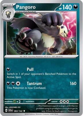 Pokemon - SV07: Stellar Crown - Pangoro - Anime Card Craze