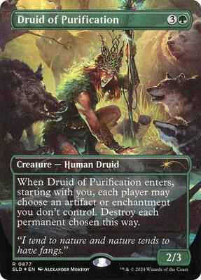 Magic: The Gathering - Secret Lair Drop Series - Druid of Purification (Rainbow Foil) - Foil