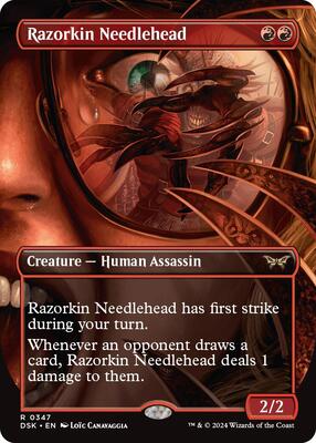 Magic: The Gathering - Duskmourn: House of Horror - Razorkin Needlehead (Borderless) - Normal