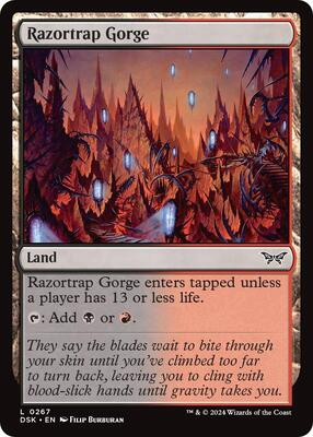Magic: The Gathering - Duskmourn: House of Horror - Razortrap Gorge - Foil