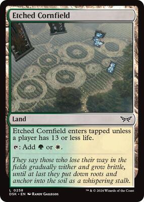 Magic: The Gathering - Duskmourn: House of Horror - Etched Cornfield - Normal