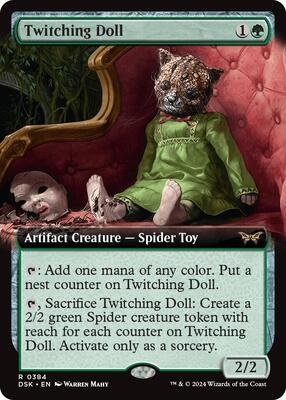 Magic: The Gathering - Duskmourn: House of Horror - Twitching Doll (Extended Art) - Normal