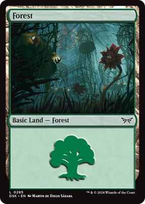Magic: The Gathering - Duskmourn: House of Horror - Forest (0285) - Normal