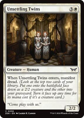 Magic: The Gathering - Duskmourn: House of Horror - Unsettling Twins - Foil