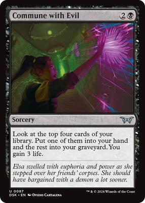 Magic: The Gathering - Duskmourn: House of Horror - Commune with Evil - Normal