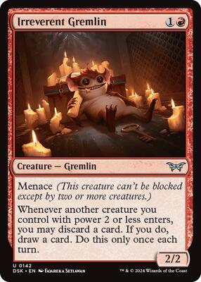 Magic: The Gathering - Duskmourn: House of Horror - Irreverent Gremlin - Normal