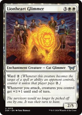 Magic: The Gathering - Duskmourn: House of Horror - Lionheart Glimmer - Normal