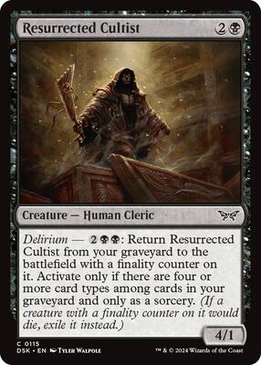Magic: The Gathering - Duskmourn: House of Horror - Resurrected Cultist - Normal