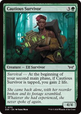 Magic: The Gathering - Duskmourn: House of Horror - Cautious Survivor - Normal