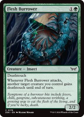Magic: The Gathering - Duskmourn: House of Horror - Flesh Burrower - Foil