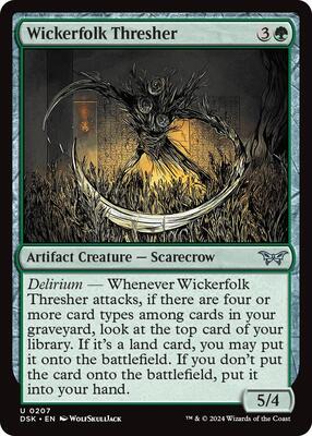Magic: The Gathering - Duskmourn: House of Horror - Wickerfolk Thresher - Foil