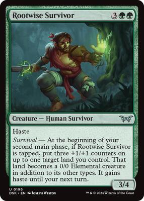Magic: The Gathering - Duskmourn: House of Horror - Rootwise Survivor - Normal
