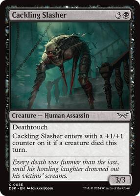 Magic: The Gathering - Duskmourn: House of Horror - Cackling Slasher - Foil