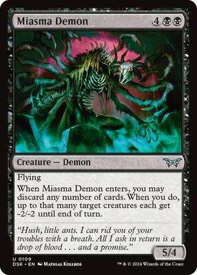 Magic: The Gathering - Duskmourn: House of Horror - Miasma Demon - Normal