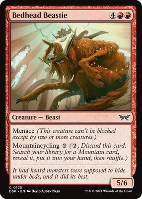 Magic: The Gathering - Duskmourn: House of Horror - Bedhead Beastie - Foil