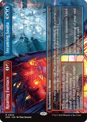 Magic: The Gathering - Duskmourn: House of Horror - Roaring Furnace // Steaming Sauna (Borderless) - Normal