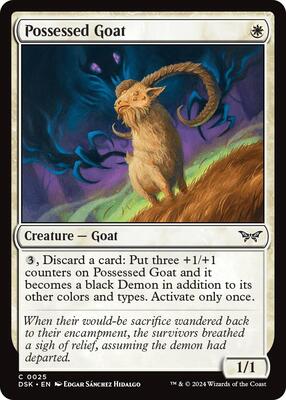 Magic: The Gathering - Duskmourn: House of Horror - Possessed Goat - Foil