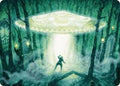 Magic: The Gathering - Art Series: Duskmourn: House of Horror - Unidentified Hovership Art Card - Normal