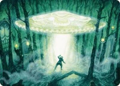 Magic: The Gathering - Art Series: Duskmourn: House of Horror - Unidentified Hovership Art Card - Normal