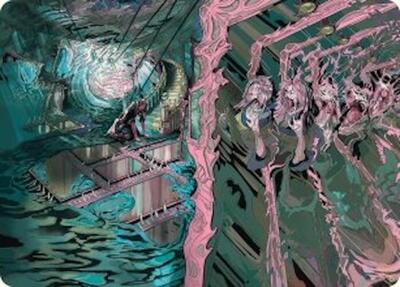 Magic: The Gathering - Art Series: Duskmourn: House of Horror - Mirror Room // Fractured Realm Art Card - Normal
